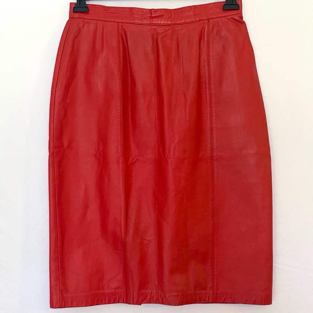 Vintage Cedars 100% Leather Skirt